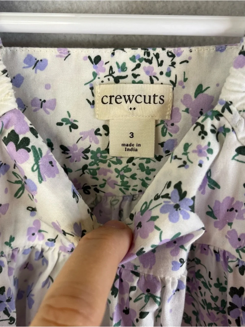 Crewcuts‎ Girls 2 Piece Set Floral Dress And Cable Knit Cardigan Sz 3-4 Years